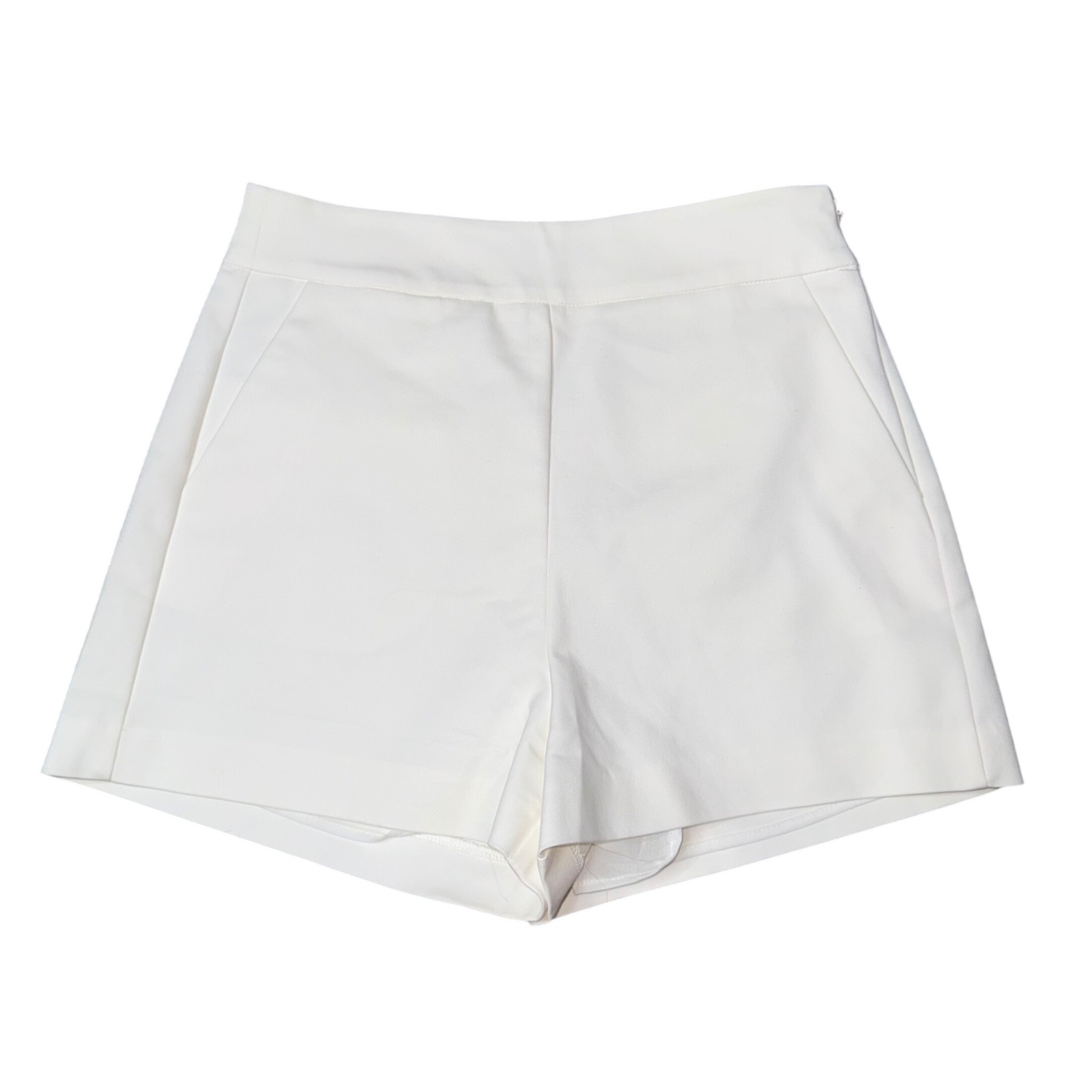English Factory Shorts Women M White Excellent Tailored High Rise Cotton Pockets